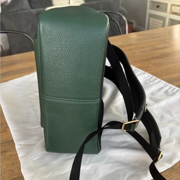 Coach 💚 Courtside Green soft pebble Leather Backpack and dust cover - Picture 2 of 12